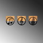 Wallity Just Music - 334 Accesorio Decorativo de Pared Negro y Nogal